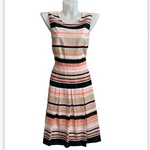 Tommy Hilfiger Fit & Flair striped dress in GUC